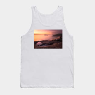 Foggy Pearl Beach Dawn Tank Top